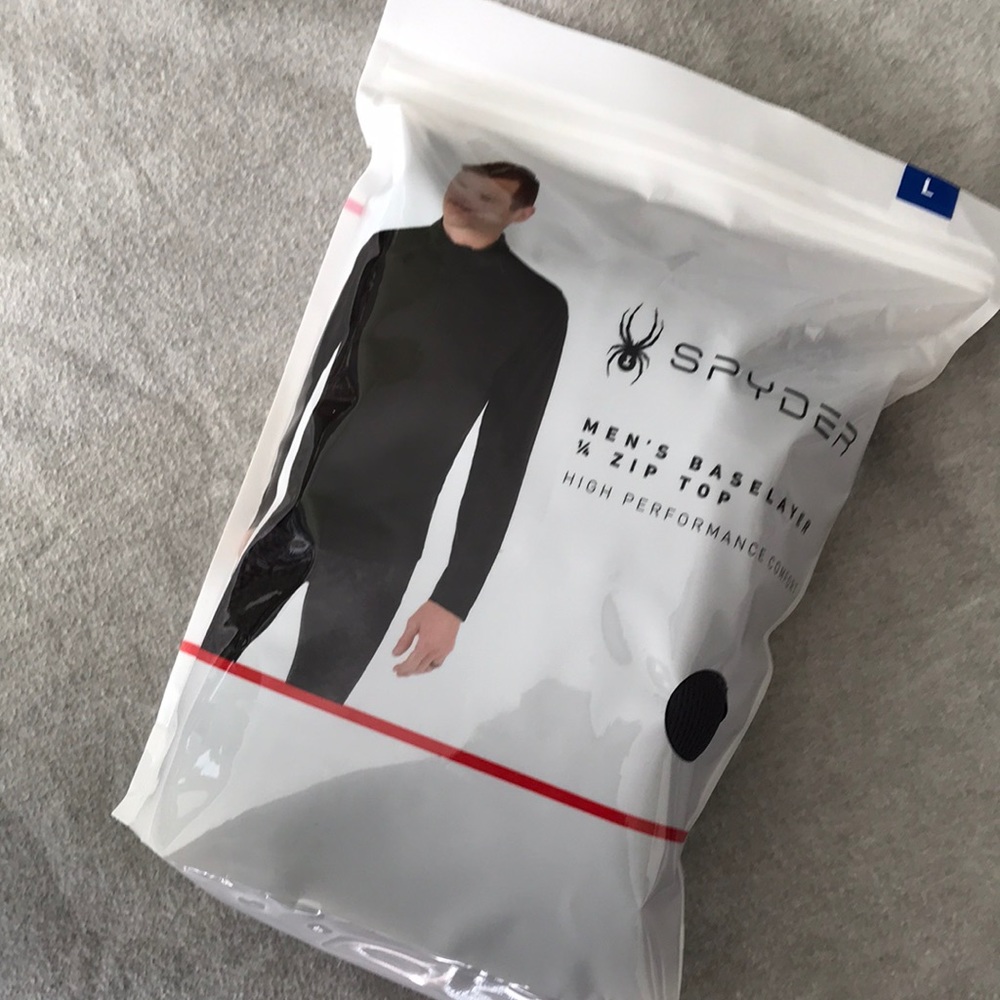 Spyder - mens baselayer 1/4 zip top